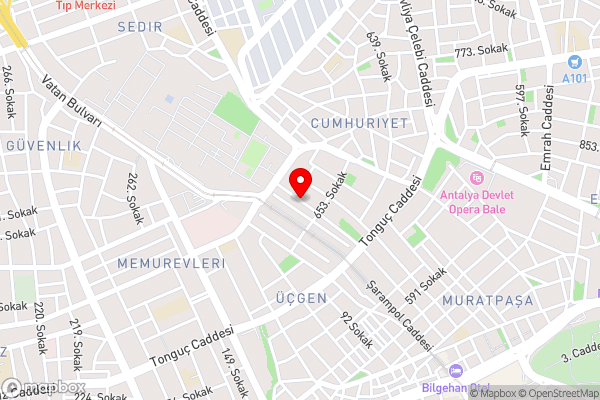 antalya kemer gökboncuk - Hotel Location Map