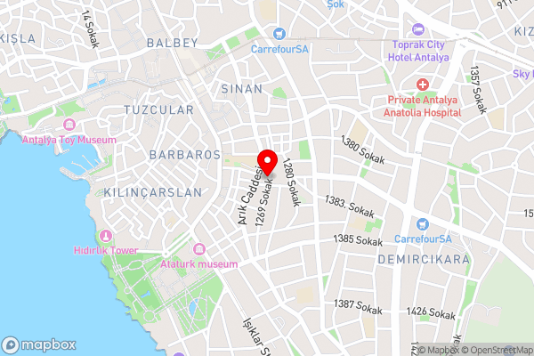 Antalya NO4 Luxury Comfort Art Design House - Hotel Location Map