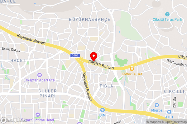 Antalya/Alanya Olive city - Hotel Location Map