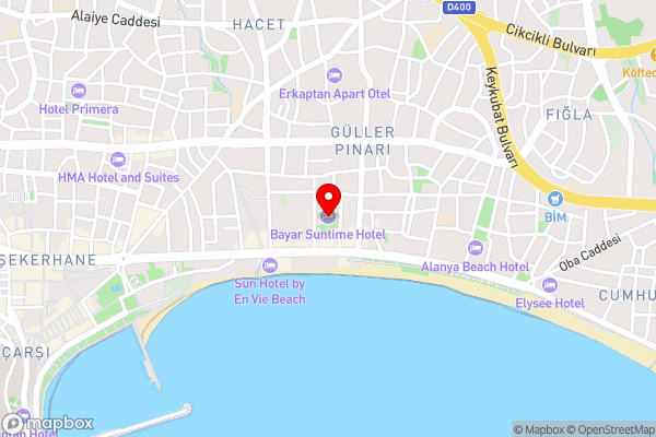 Apartment in Alanya 100m to the sea - Hotel Location Map