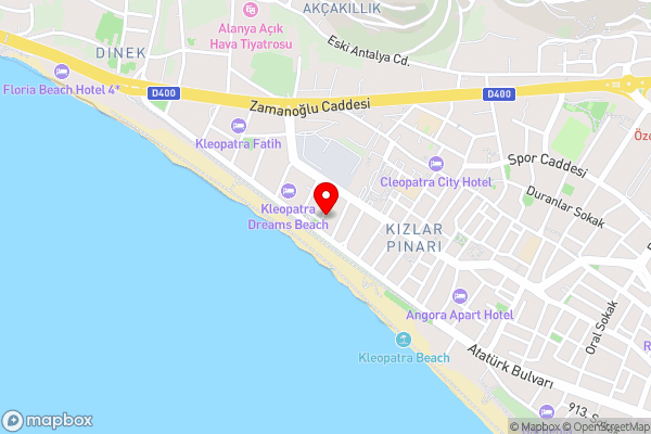 Apartment in Alanya on Cleopatre - Hotel Location Map
