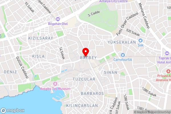 Apartment with Central Location and Balcony Close to Beach in Muratpasa, Antalya - Hotel Location Map