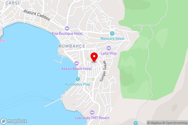 Apartment with Fascinating Sea View in the Heart of Bodrum - Hotel Location Map
