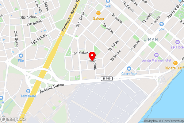 AQUA CİTY SUİT - Hotel Location Map
