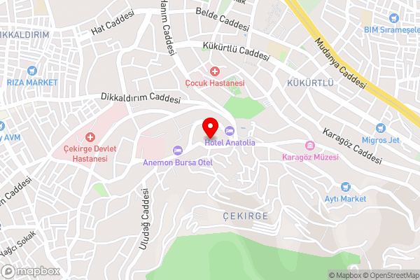 Arakonak Termal Hotel - Hotel Location Map