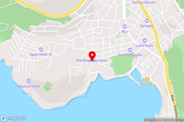 Arden Ege Kalkan - Hotel Location Map