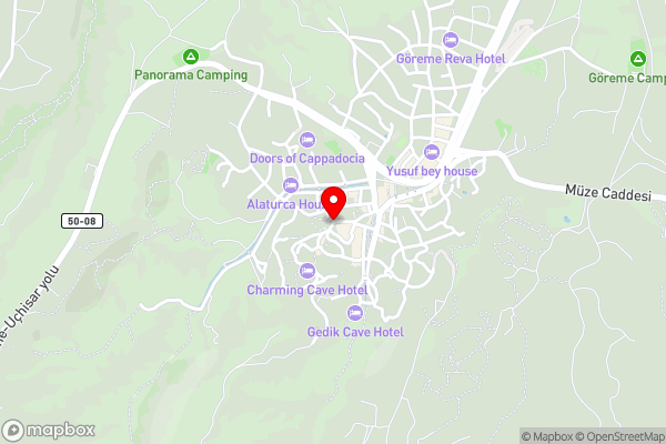 Ares Cave Suites - Hotel Location Map