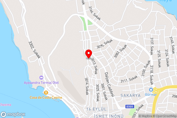 Aria Hotel Cesme - Hotel Location Map