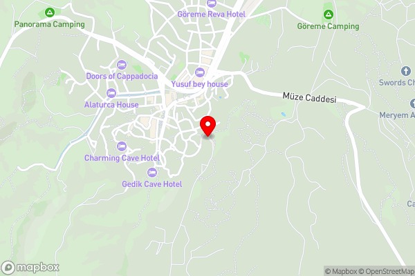 Arkelas Cave House - Hotel Location Map