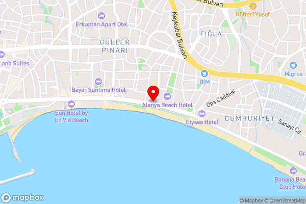 Arsi Enfi City Beach Hotel - Hotel Location Map