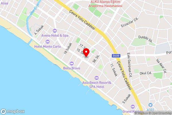 Artemis Princess Hotel - Hotel Location Map