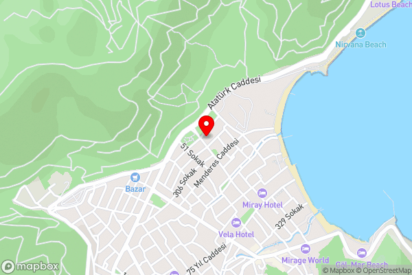 Arya Hotel - Hotel Location Map