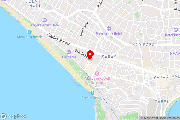 Aslan Sand & City Hotel - Hotel Location Map