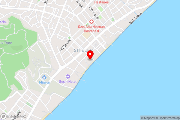 Asli Hotel - Hotel Location Map