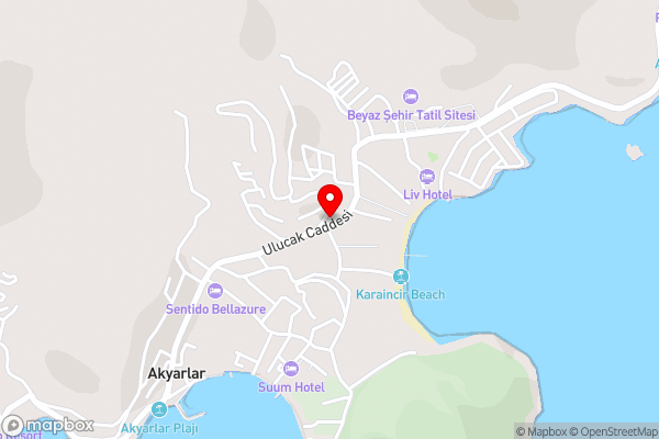 Aspat Butik Hotel - Beach Restaurant - Hotel Location Map