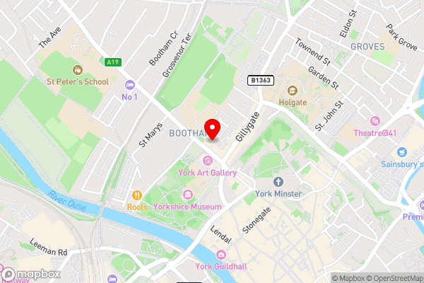 Aspire Apartments York - Hotel Location Map