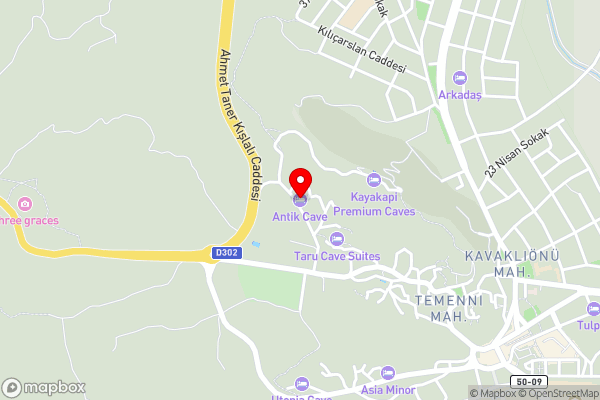 Assiana Cave Hotel - Hotel Location Map