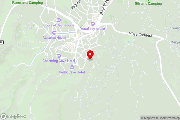 Asteria Cave Hotel - Hotel Location Map