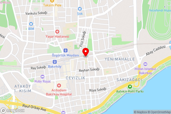 ATABAY APART OTEL - Hotel Location Map