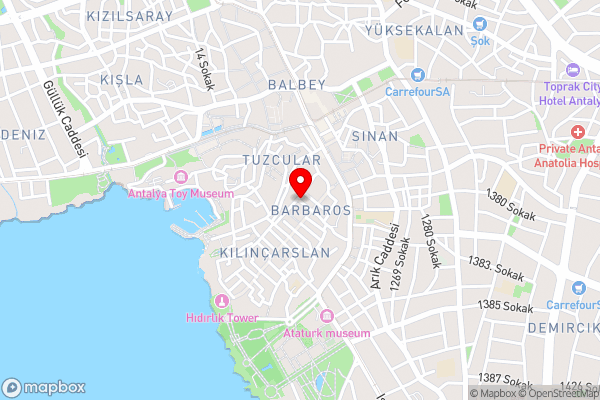 Atelya Art Hotel - Hotel Location Map