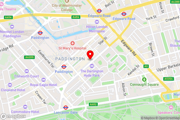 Athena Hotel - Hotel Location Map