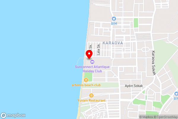 Atlantique Holiday Club - All Inclusive - Hotel Location Map