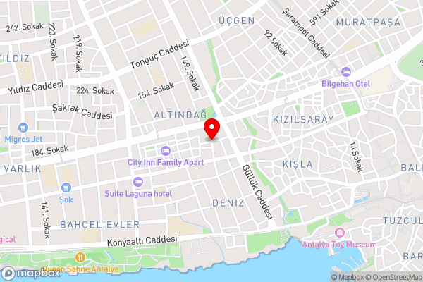 Atlas Pansıyon - Hotel Location Map