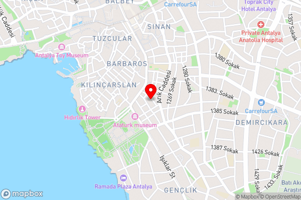 Audo Local - Hotel Location Map