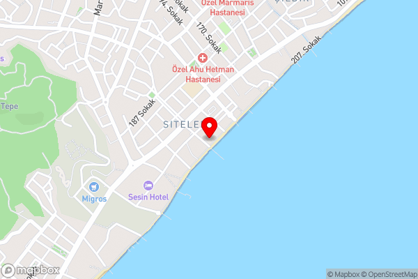 Aurasia Beach Hotel - Hotel Location Map