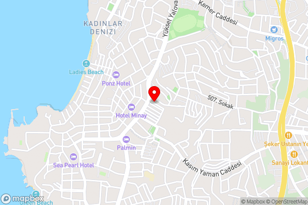 Avalon otel - Hotel Location Map