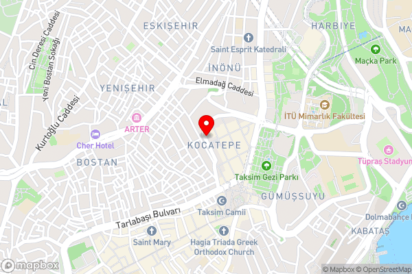 Avantgarde Hotel Taksim - Hotel Location Map