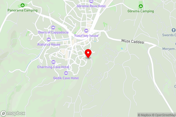 Avilla Cave Hotel - Hotel Location Map