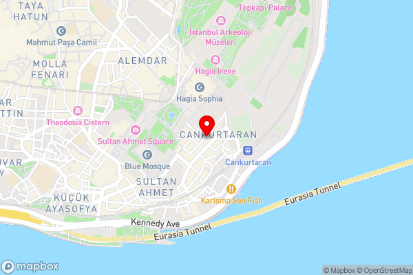 Aya Sultanahmet Hotel - Hotel Location Map