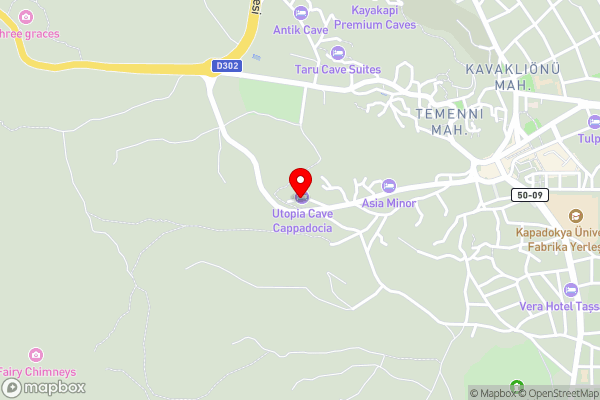 Ayazma Cave Hotel - Hotel Location Map