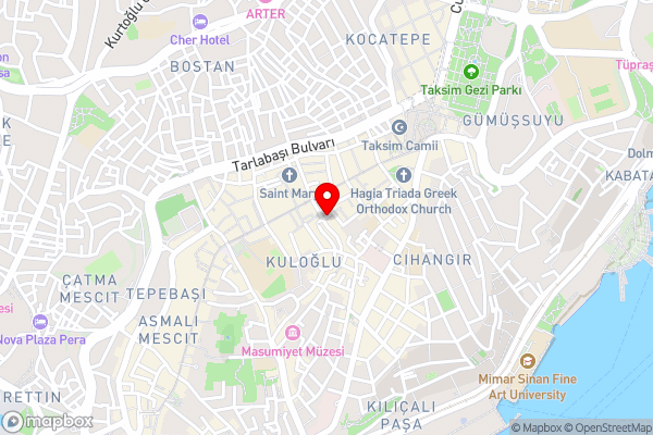 Ayramin Hotel Taksim - Hotel Location Map