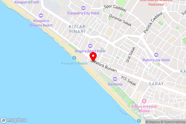 Azak Hotel - Hotel Location Map