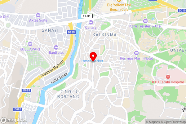 Azra Suite Otel - Hotel Location Map