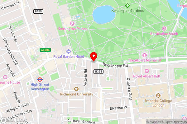 Baglioni Hotel London - The Leading Hotels of the World - Hotel Location Map