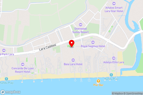 Baia Lara Hotel - Hotel Location Map