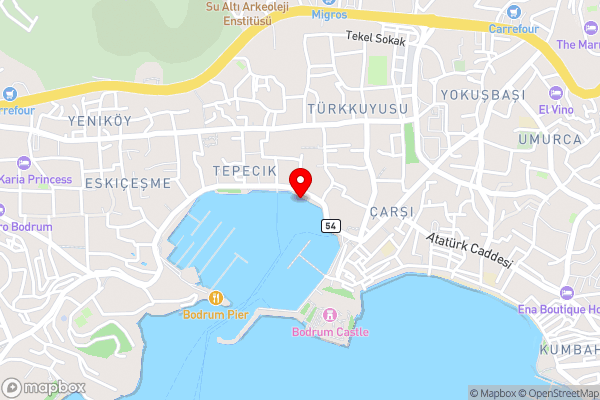 Barbaros Yachting Private Gulet 4 Cabin - Hotel Location Map