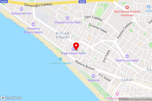 Bayram Apart Hotel - Hotel Location Map