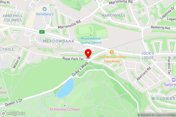 Beautiful Holyrood Park Apartment - Hotel Location Map