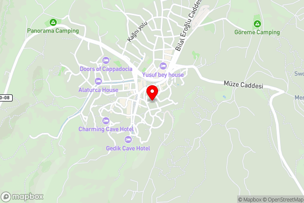 Bedrock Cave Hotel - Hotel Location Map