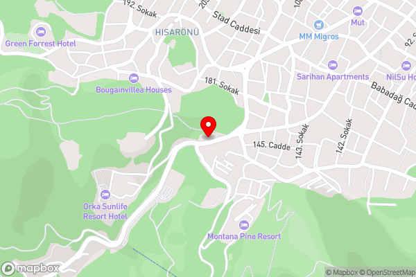 Begonvilla Bungalows - Hotel Location Map