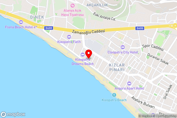 Belle Ocean Apart Otel - Hotel Location Map