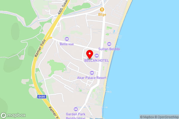 BELPOİNT BEACH HOTEL - Hotel Location Map