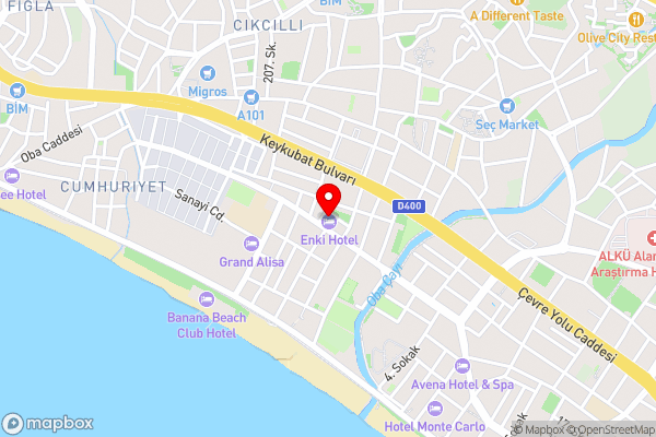 Best apartment near the sea on Cleopatra - Hotel Location Map