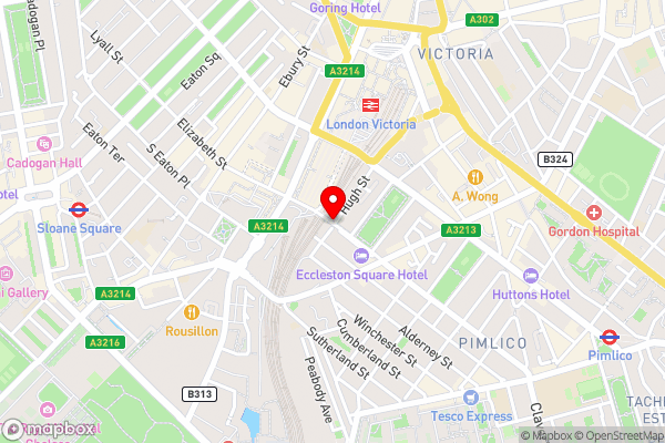 Best Western Buckingham Palace Rd - Hotel Location Map