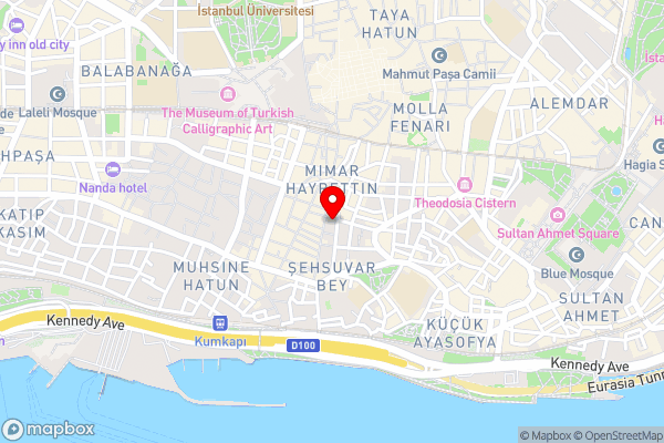 BeyazitHan Suites - Hotel Location Map