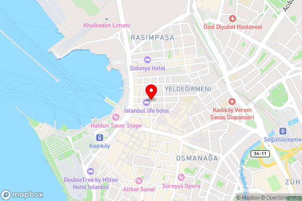 Beyazköşk Otel - Hotel Location Map